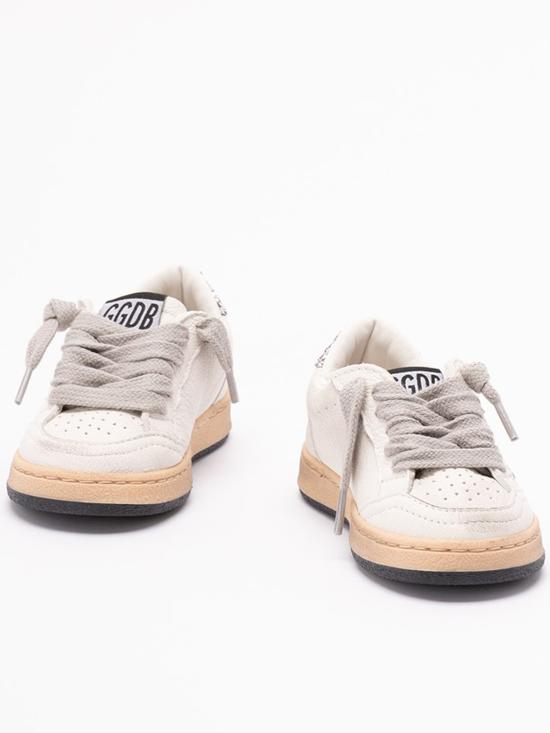  [키즈] 골든구스 스니커즈 골든 구스 볼스타 나파 가죽 글리터 스니커즈 (화이트) 키즈 - GOLDEN GOOSE