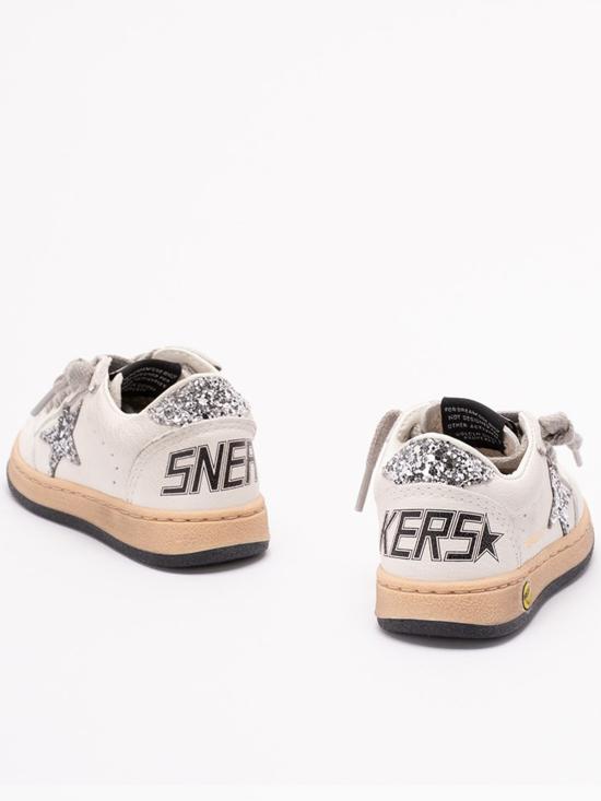  [키즈] 골든구스 스니커즈 골든 구스 볼스타 나파 가죽 글리터 스니커즈 (화이트) 키즈 - GOLDEN GOOSE