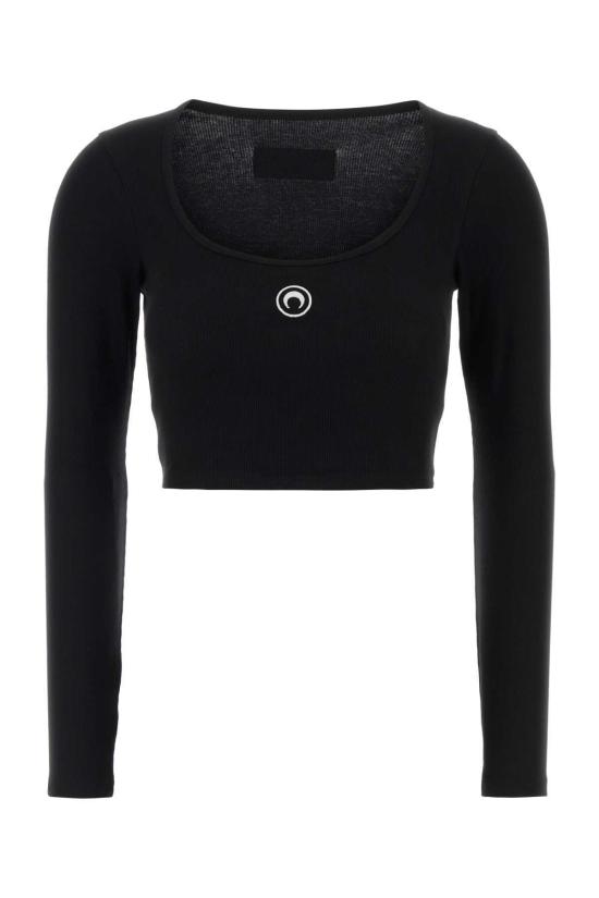  마린세르 긴팔 티셔츠 마린 세르 코튼 티셔츠 Bk96블랙화이트