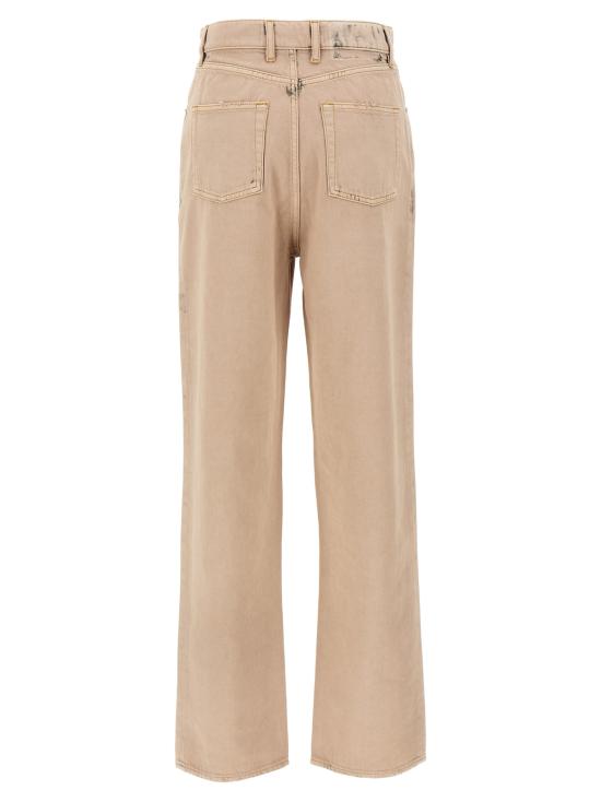  골든구스 데님 팬츠 킴 중고 효과 코튼 데님 진 핑크 - GOLDEN GOOSE