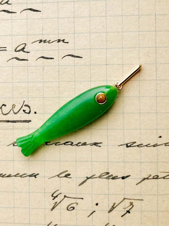  탯치 목걸이/팬던트 초가 포르투나 제이드 참