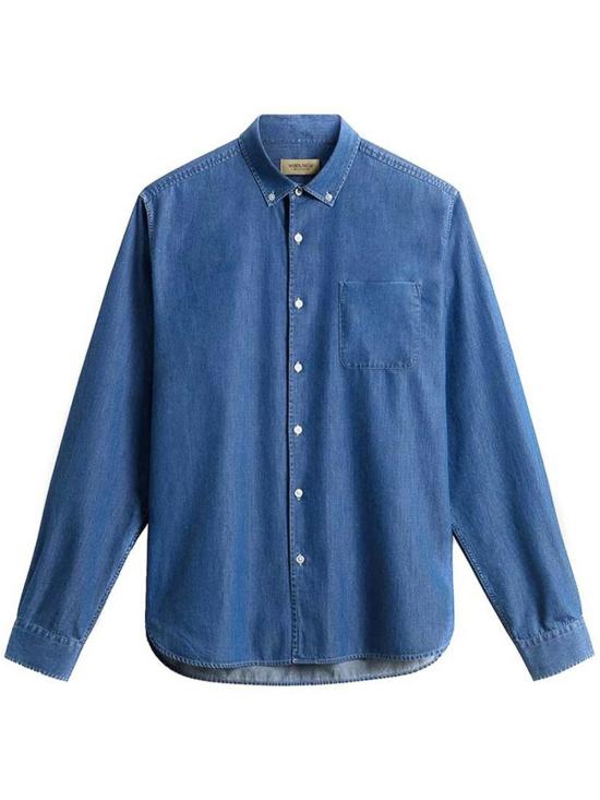  울리치 데님 셔츠 인디고  블루