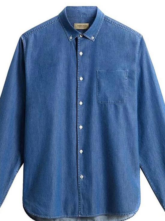  울리치 데님 셔츠 인디고  블루 - WOOLRICH