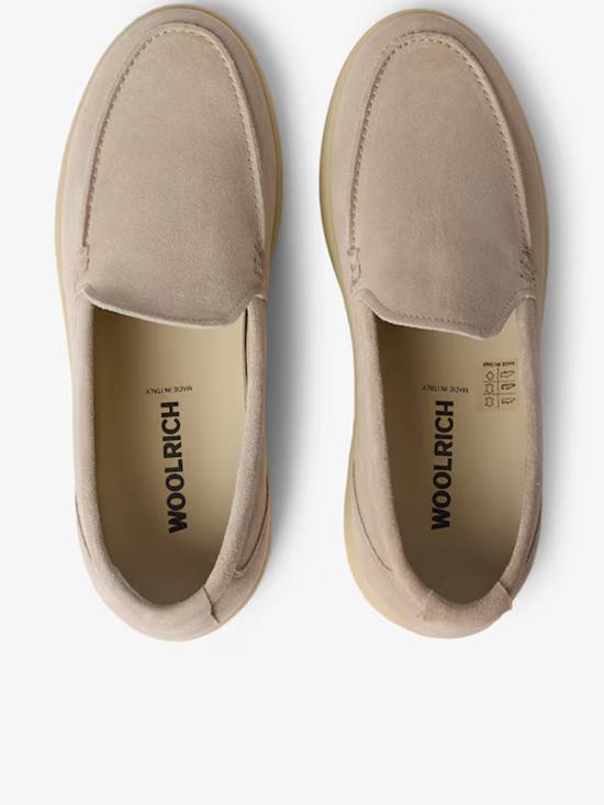  울리치 뮬/슬리퍼 더블 U.T. 슬립온 스웨이드 슈즈 누드 & 뉴트럴 - WOOLRICH