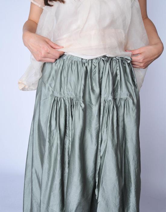  술라 클로딩 LTD 롱 스커트 술라 클로딩 주식회사 섀도우 프리다 스커트 그린 - SULA CLOTHING LTD.