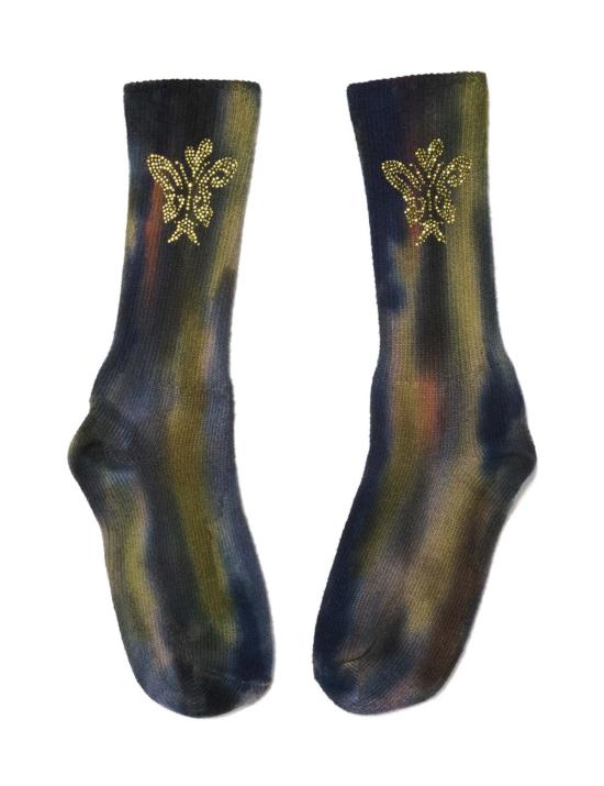  콜리나 스트라다 양말 Collina Strada 스카이 오로라 라인스톤