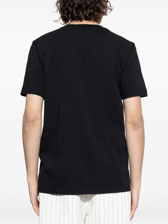  오프화이트 반팔 티셔츠 오프 로고 슬림 티셔츠 블랙 - OFF WHITE