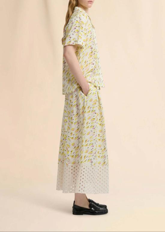  마르니 셔츠 브러시스트로크 웨이브 프린트 셔츠 - MARNI