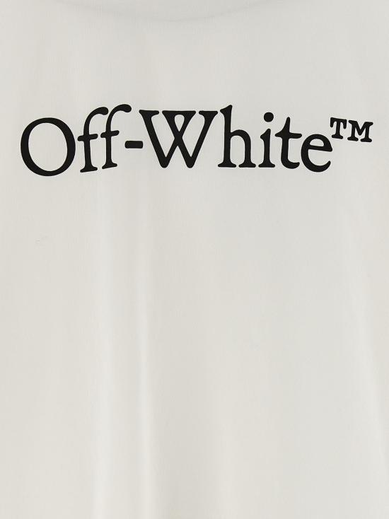  오프화이트 반팔 티셔츠 빅 로고 티셔츠 화이트 - OFF WHITE