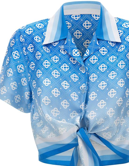 26SS 카사블랑카 블라우스 WSS26SH26601 LICHTBLUE - CASABLANCA