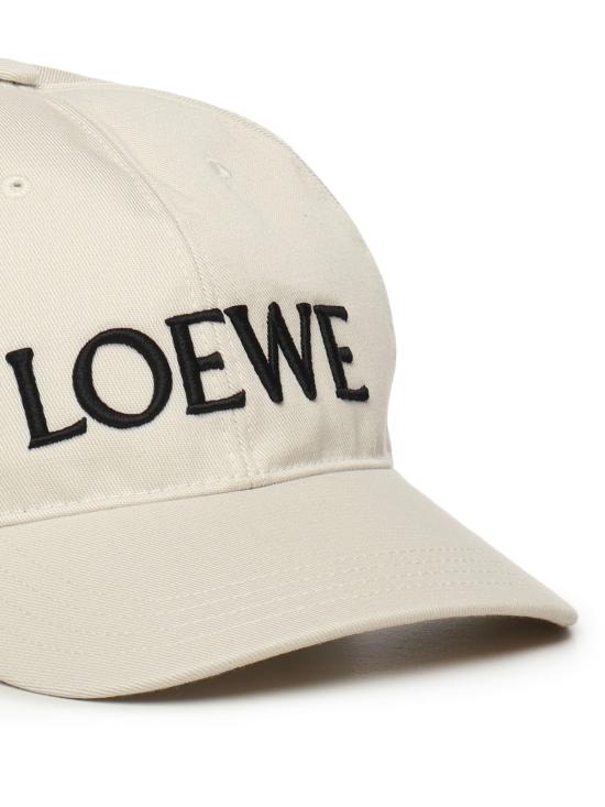  로에베 볼캡 소프트 화이트/블랙 - LOEWE