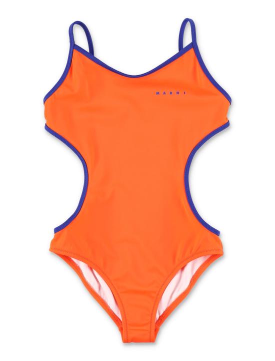  [키즈] 마르니 원피스 수영복 키즈 콘트라스트 엣지 원피스 수영복