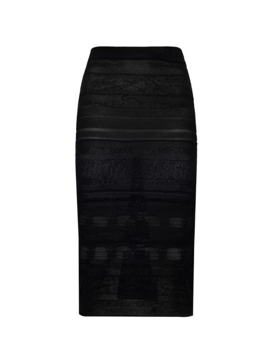 26SS 라니우스 미디 스커트 S6LAWOKK145 110 Nero - LANEUS