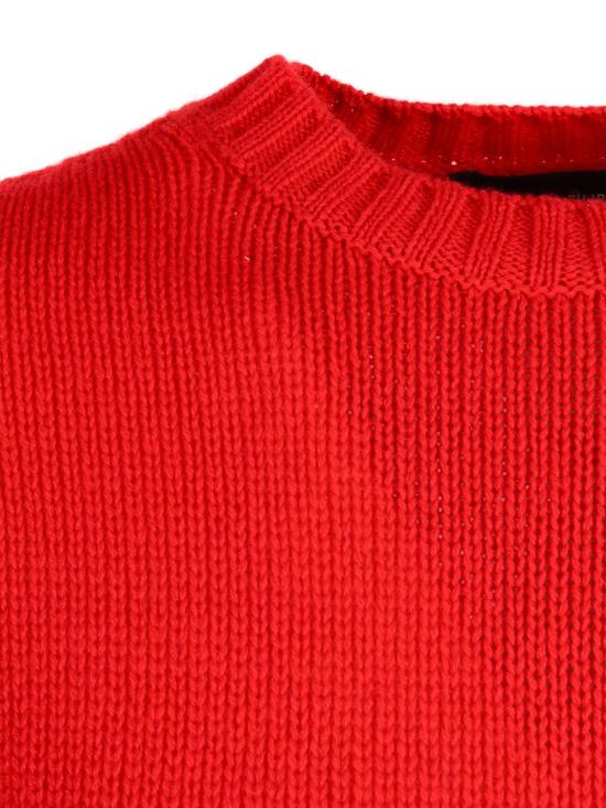  파비아나 필리피 스웨터 반팔 거즈 캐시미어 크루넥  레드 - FABIANA FILIPPI