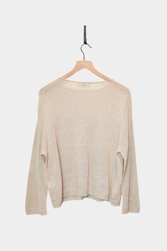  이치 앤티퀴트 스웨터 이치 앤티퀴츠 재팬 통 니트 풀오버 베이지 - ICHI ANTIQUITES