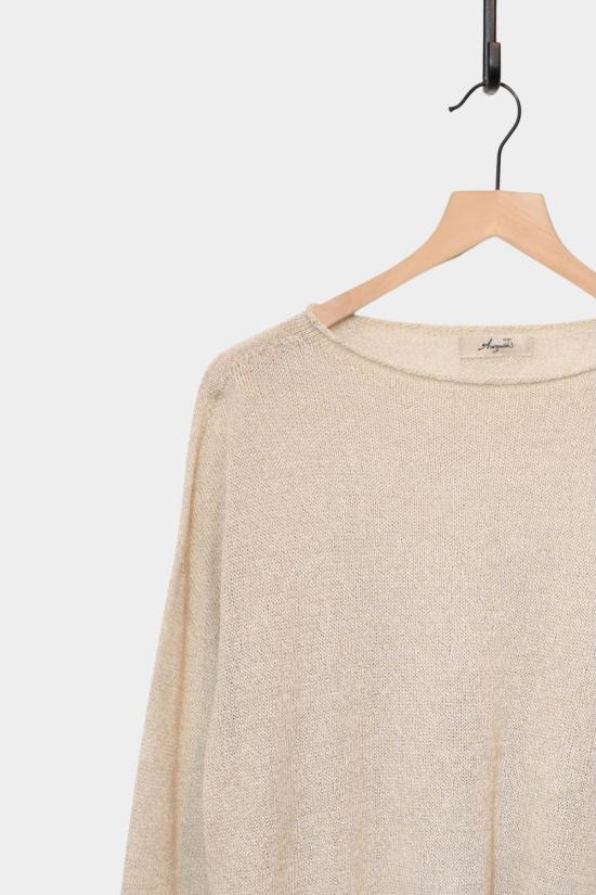  이치 앤티퀴트 스웨터 이치 앤티퀴츠 재팬 통 니트 풀오버 베이지 - ICHI ANTIQUITES