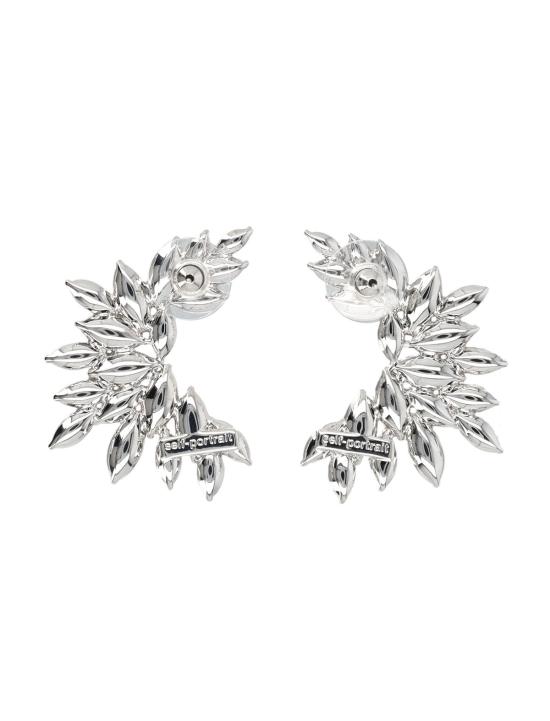  셀프 포트레이트 이어링 자화상 크리스탈 커프 귀걸이 실버 - SELF PORTRAIT