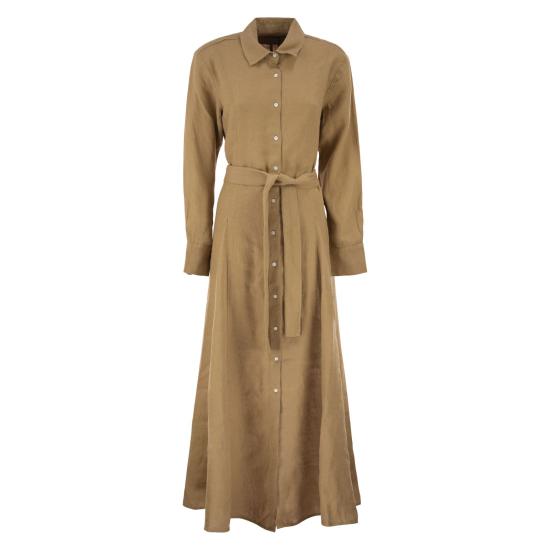 26SS 폴로 랄프로렌 롱 원피스 211B19141 CAMEL