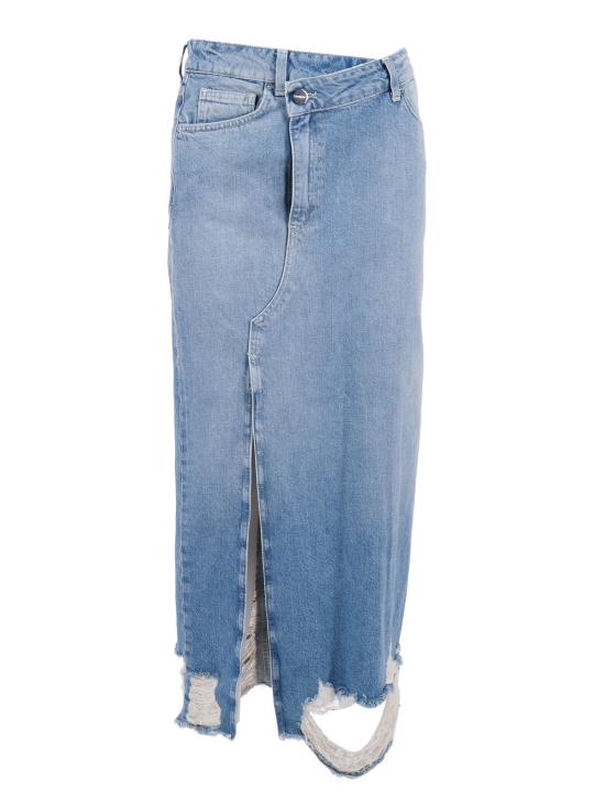  돈답 데님 스커트 돈덥 코튼  블루 - DONDUP