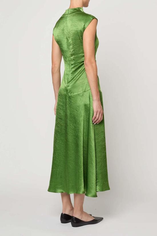  아뜰리에 델핀 롱 원피스 아틀리에 델핀 트위스티드 드레스 그래스 그린 - ATELIER DELPHINE