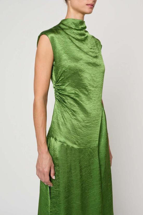  아뜰리에 델핀 롱 원피스 아틀리에 델핀 트위스티드 드레스 그래스 그린 - ATELIER DELPHINE