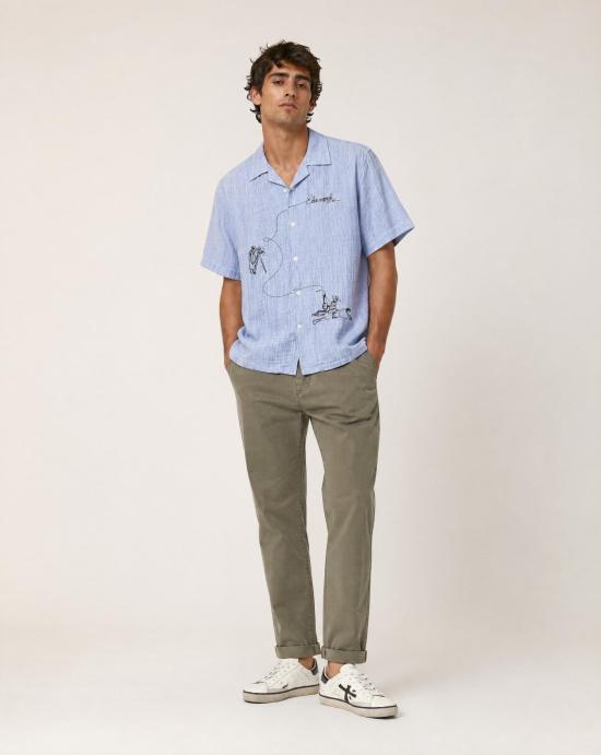 26SS 메이슨 스트레이트 팬츠 9PF2C9793 FEB013 462 Green - MASON'S
