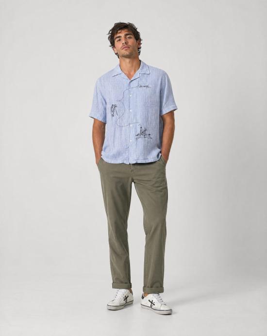 26SS 메이슨 스트레이트 팬츠 9PF2C9793 FEB013 462 Green - MASON'S