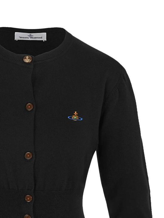  비비안웨스트우드 가디건 비비안 웨스트우드 오가닉 코튼 스웨터 블랙 - VIVIENNE WESTWOOD