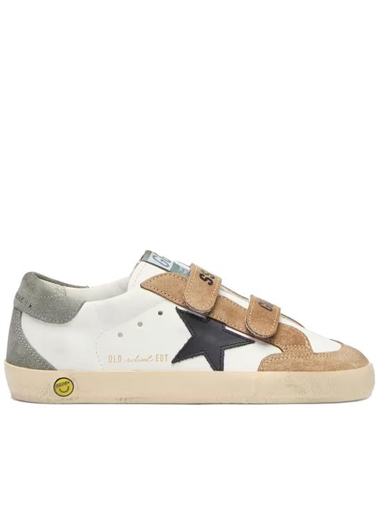  [키즈] 골든구스 스니커즈 골든 구스 키즈 올드 스쿨 가죽 어퍼  화이트