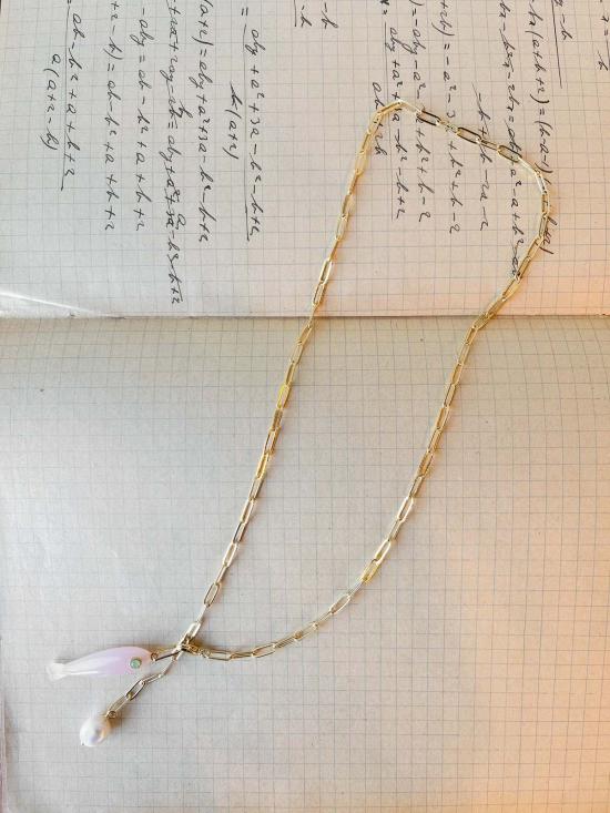  탯치 목걸이/팬던트 Thatch Fortuna 핑크 제이드 참 - THATCH