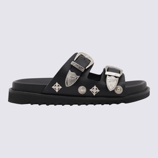 26SS 토가 샌들 AJ844 BLACK LEATHER DOM