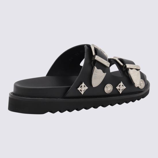 26SS 토가 샌들 AJ844 BLACK LEATHER DOM - TOGA