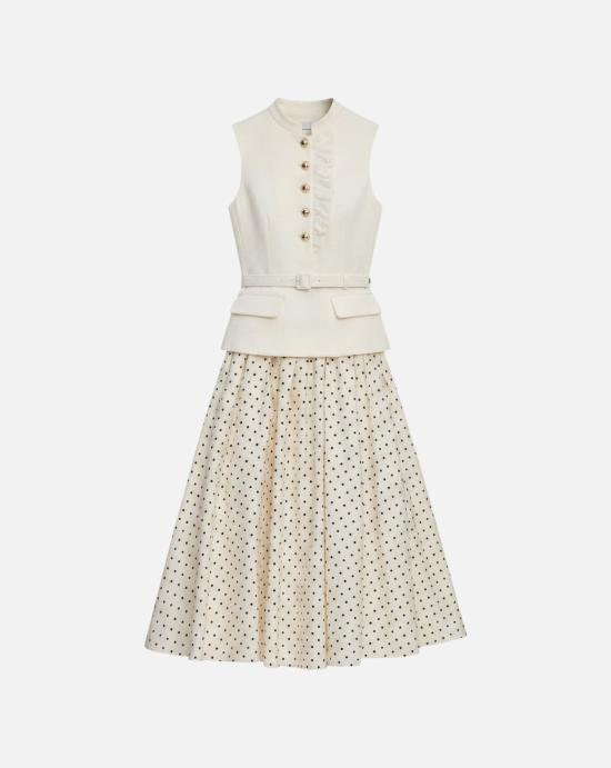 26SS 셀프 포트레이트 롱 원피스 SS26031MC CREAM