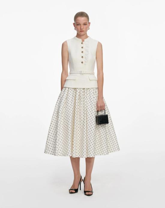 26SS 셀프 포트레이트 롱 원피스 SS26031MC CREAM - SELF PORTRAIT