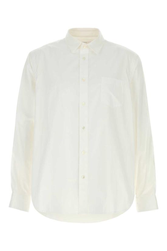  사카이 긴팔 셔츠 포플린 앤 옥스포드  오프화이트