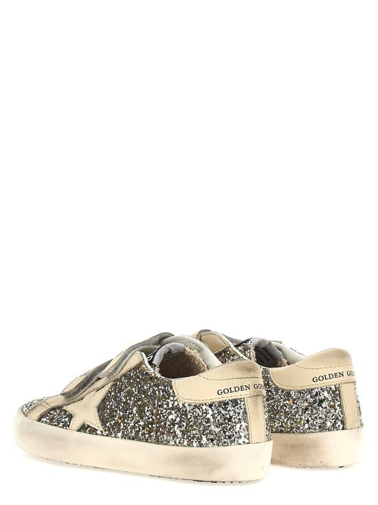  [키즈] 골든구스 스니커즈 골든 구스 아동용 올드스쿨 스니커즈 실버 - GOLDEN GOOSE