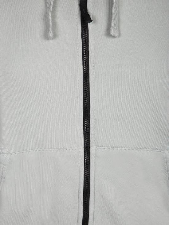 26SS 스톤 아일랜드 오가닉 코튼 플리스 레귤러 핏 후드 집업 6100061 S0051 V0055 Green - STONE ISLAND