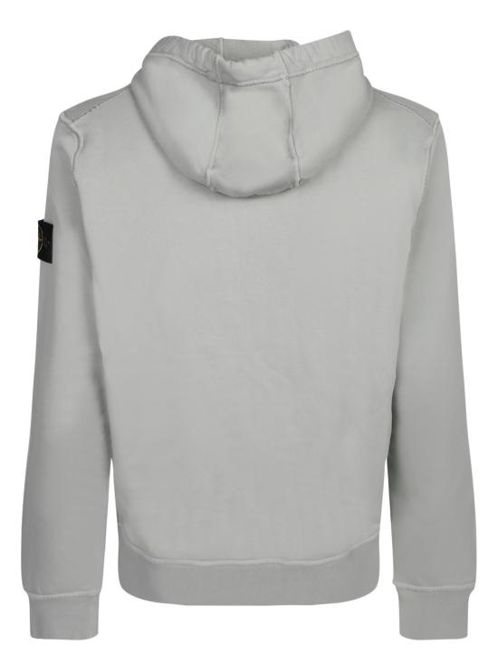 26SS 스톤 아일랜드 오가닉 코튼 플리스 레귤러 핏 후드 집업 6100061 S0051 V0055 Green - STONE ISLAND