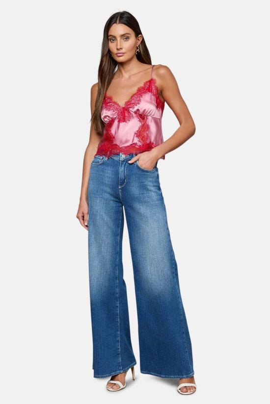  라장스 캐미솔 킴버 실크 레이스 - L'AGENCE