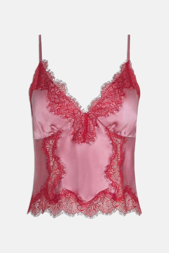  라장스 캐미솔 킴버 실크 레이스
