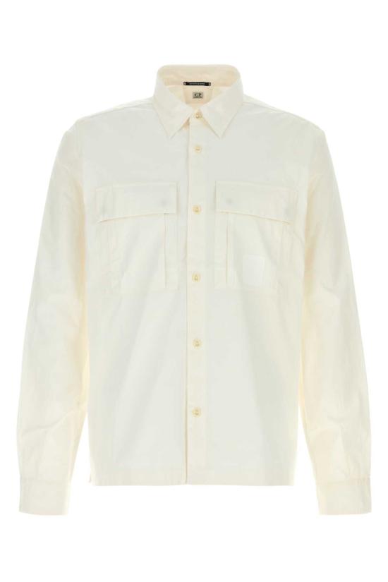  씨피 컴퍼니 긴팔 셔츠 C.P. 컴퍼니 아이보리 포플린