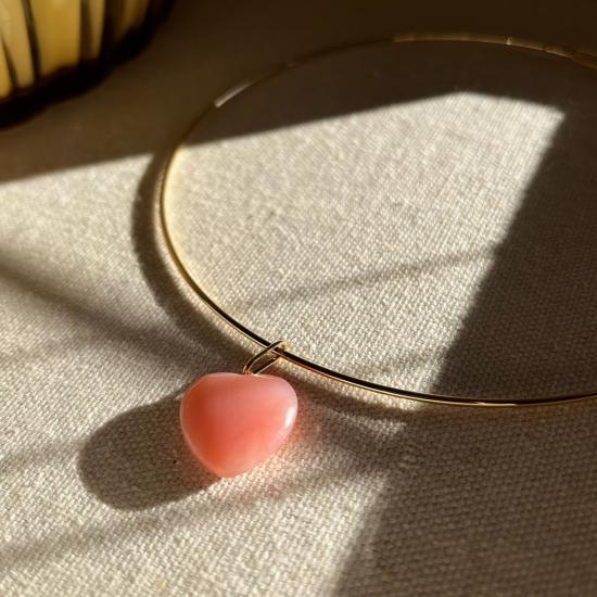  탯치 목걸이/팬던트 Thatch Gemma 핑크 오팔 참 - THATCH