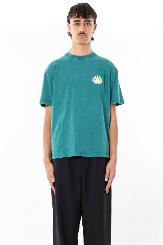 26SS 뉴 암스테르담 서프 어쏘시에이션 반팔 티셔츠 2601064002 SEA GREEN YELLO Green