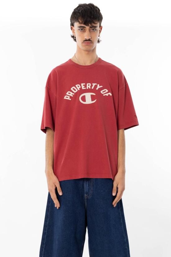 26SS 챔피온 반팔 티셔츠 222338 RS014 Rosso