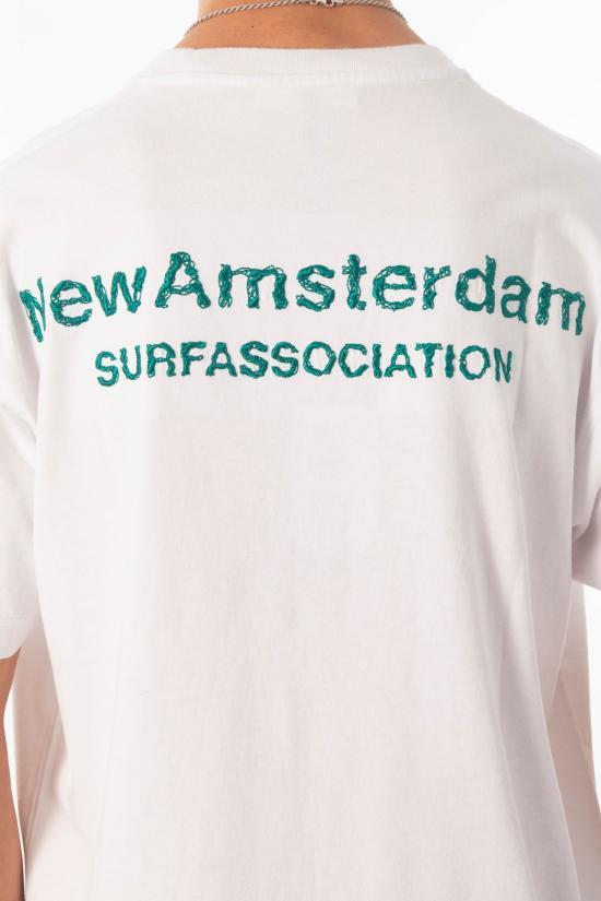 26SS 뉴 암스테르담 서프 어쏘시에이션 반팔 티셔츠 2601063001 WHITE SEA GREEN White - NEW AMSTERDAM SURF ASSOCIATION