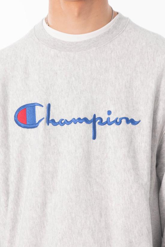 26SS 챔피온 긴팔 티셔츠 221759 EM004 Grey - CHAMPION