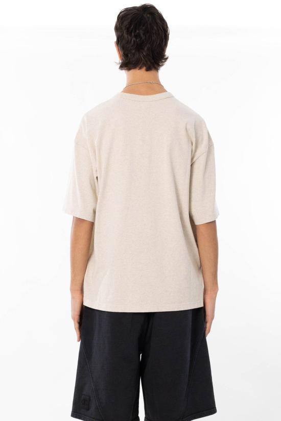 26SS 챔피온 반팔 티셔츠 222338 MM007 Beige - CHAMPION
