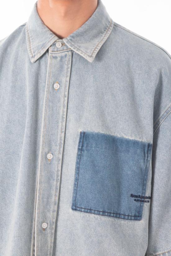 26SS 뉴 암스테르담 서프 어쏘시에이션 반팔 셔츠 2601016001 LIGHT BLUE WASH Blue - NEW AMSTERDAM SURF ASSOCIATION