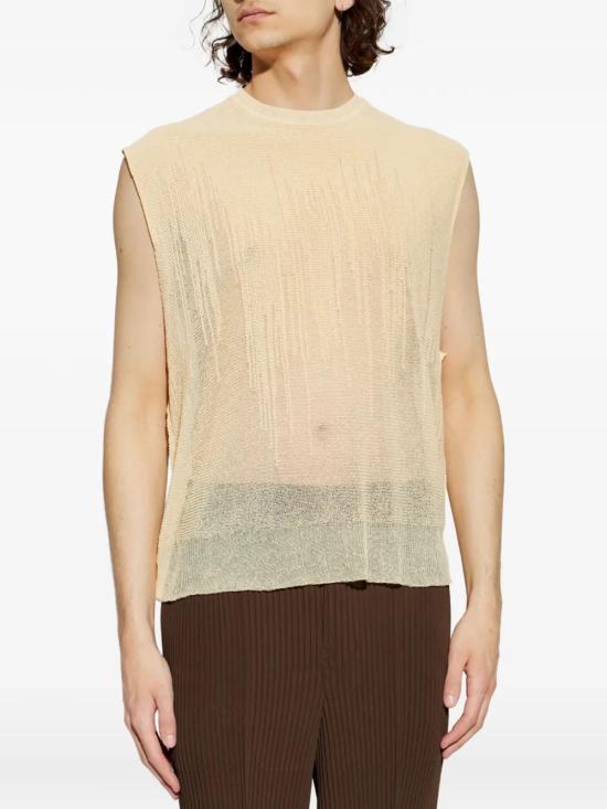 26SS 옴므 플리세 이세이 미야케 니트 베스트 HP66KE28841 BEIGE - HOMME PLISSE' ISSEY MIYAKE