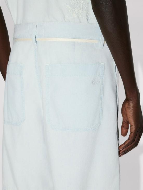 26SS 겐조 레이스 스트레이트 쇼츠 FG55DS3416F4DY BLUE - KENZO